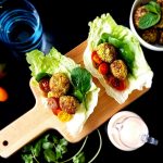 Falafel lettuce wrap