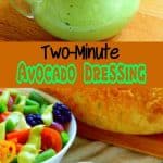 Two minute avocado dressing, healthy, vegan, and quick #vegan #healthy