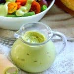 Creamy avocado dressing