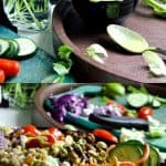 Vegan Barley Salad #vegan #healthy served with fresh spicy turmeric dressing!
