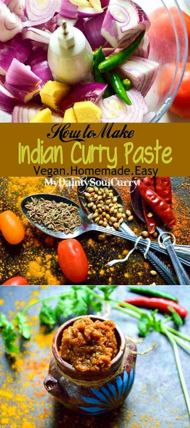 Indian curry paste, homestyle curry paste #vegan #easycurry