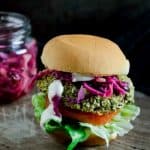 spicy lentil veggie burger