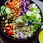 Vegan barley salad