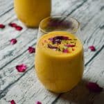 Mango rose lassi