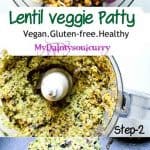 Spicy lentil veggie burger #vegan #healthy