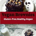Vegan gluten-free chocolate brownie