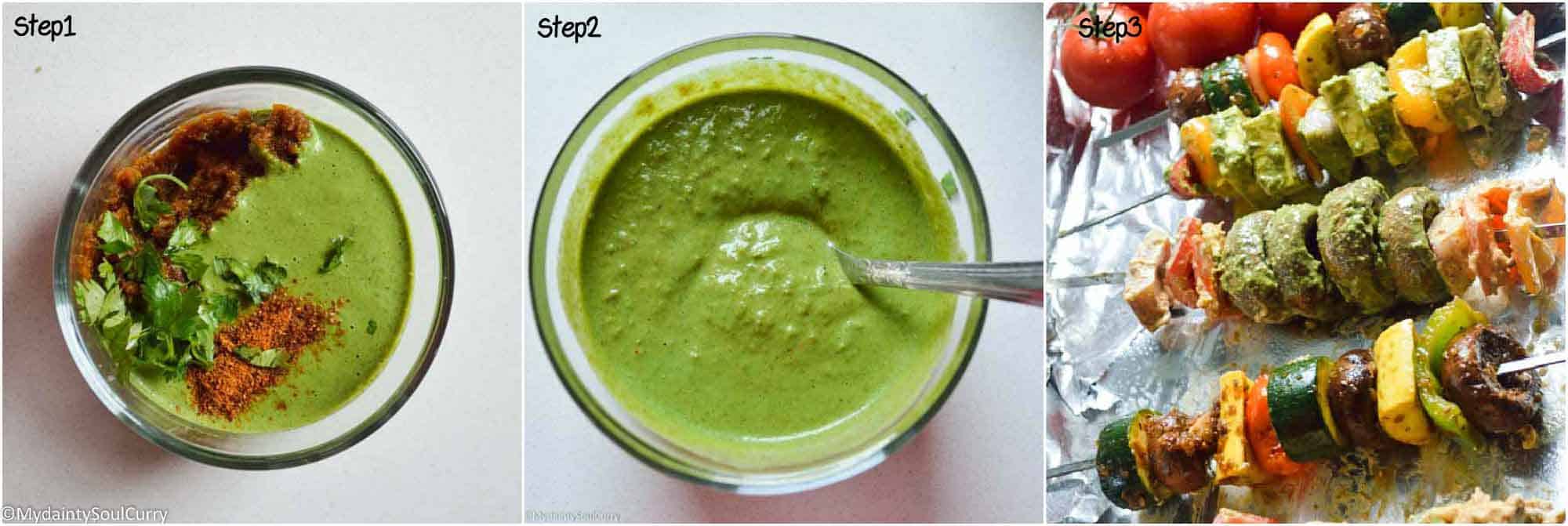 Green Hariyali Curry Marinade