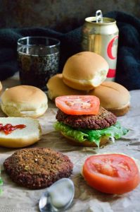 Thai lentil burger