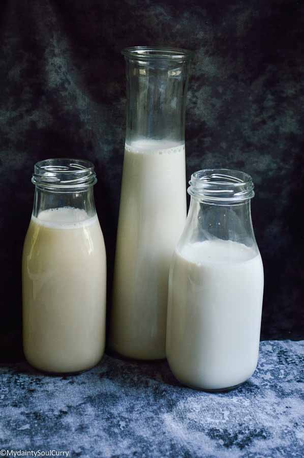 Flaxseed milk walnut milk