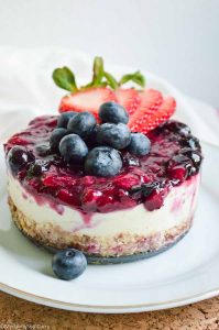 4th of july vegan cheesecake