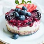 4th of July vegan cheesecake