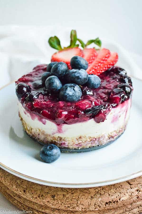 4th of July vegan cheesecake