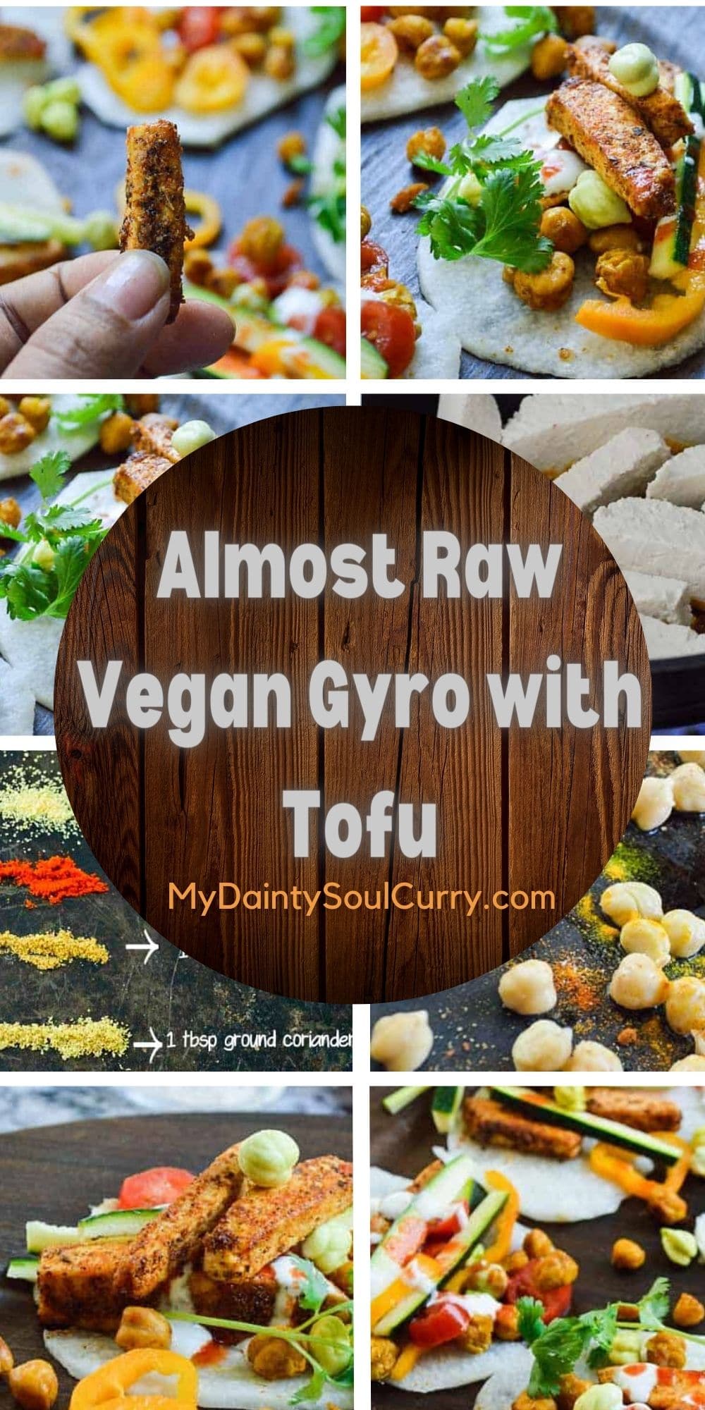 Almost Raw Vegan Gyro With Tofu