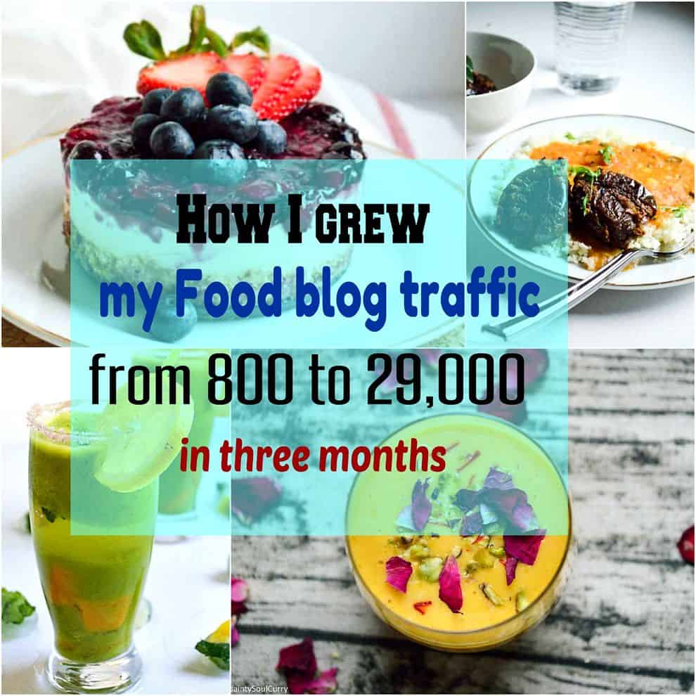 growing food blog traffic