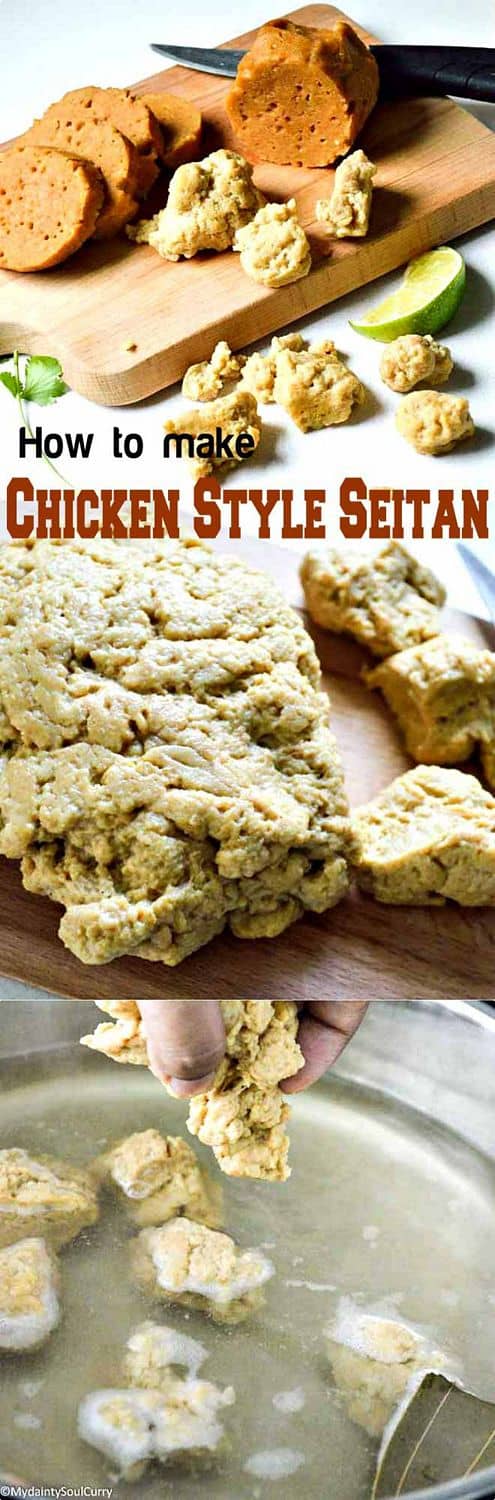 Easiest chicken style seitan #vegan #healthy