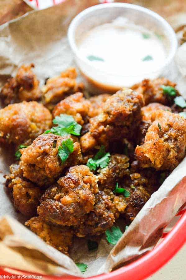 spicy baked vegan popcorn seitan