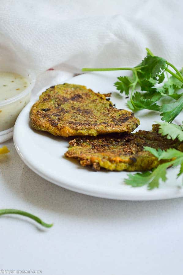 vegan Indian-style pumpkin blossom fritters 