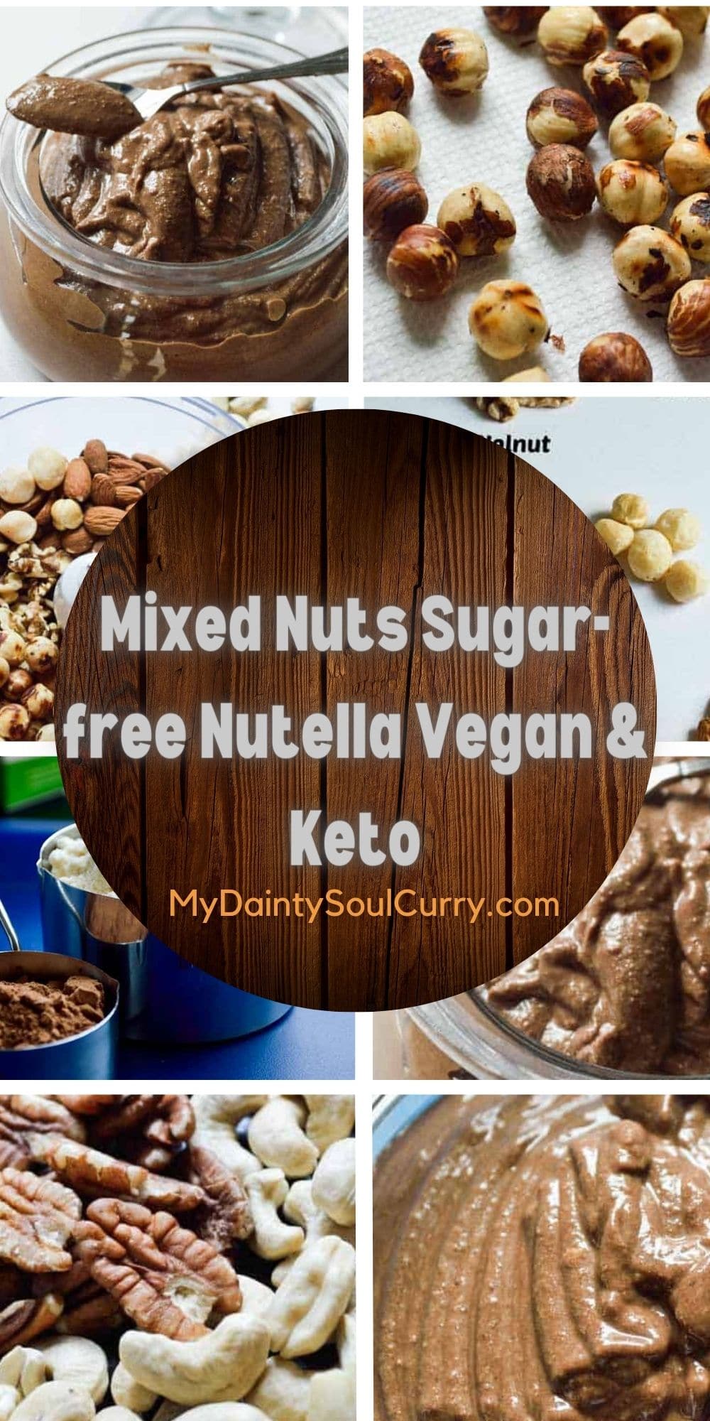 Mixed Nuts Sugarfree Nutella Vegan & Keto Recipe