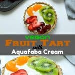 No bake Vegan fruit tart with aquafaba cream #vegan #healthy