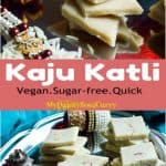 quick sugar free vegan cashew katli #vegan #gluten-free #sugar-free