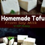 Tofu from store bought Soy milk #tofu #vegan #healthy
