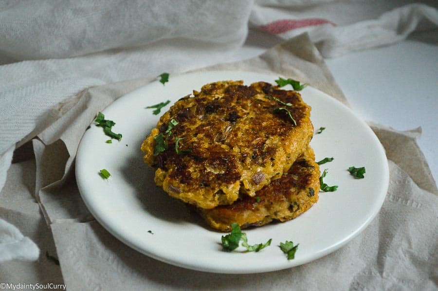 Lowcarb Vegan Baked Cauliflower Hash Browns Recipe