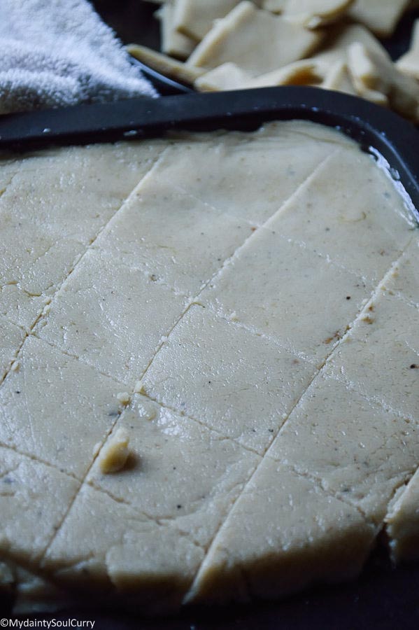 quick sugar free vegan cashew katli 