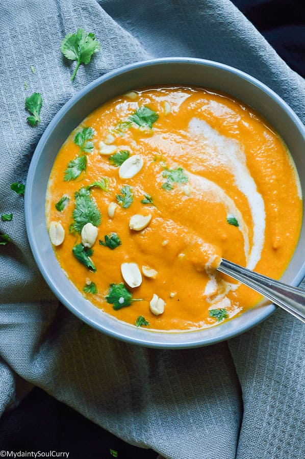 Creamy Vegan Fall Vegetable Curry Soup