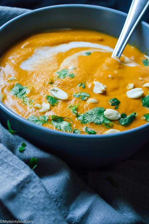 Creamy Vegan Fall Vegetable Curry Soup