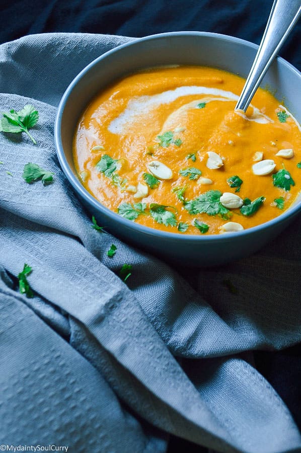 Creamy Vegan Fall Vegetable Curry Soup