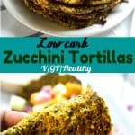 vegan low-carb zucchini tortillas/rotis #healthy #vegan