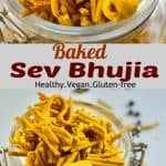 Baked bikaneri sev bhujia #vegan #healthy