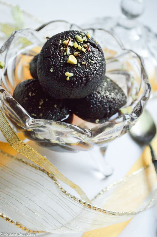 baked low-carb sugar-free kala jamun