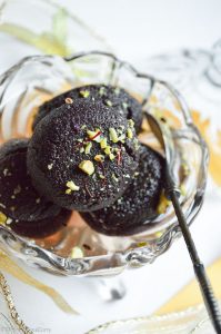 baked low-carb sugar-free kala jamun