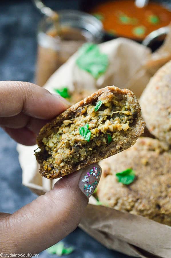 low-carb baked kachori