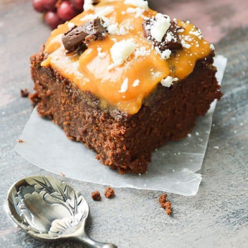 Low-carb Vegan Thanksgiving Pumpkin Brownie