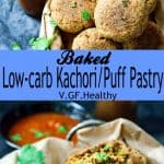 low-carb baked kachori #vegan #healthy