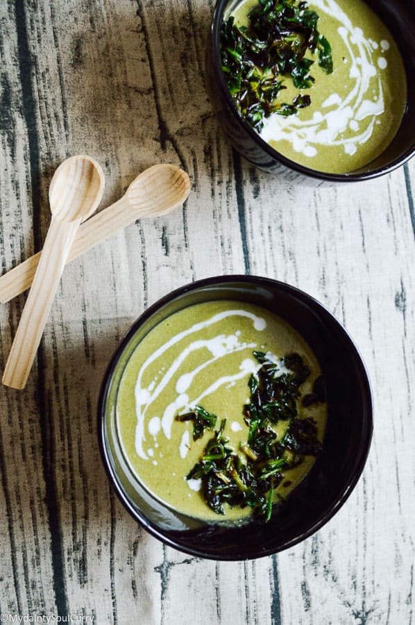 keto spinach kadhi