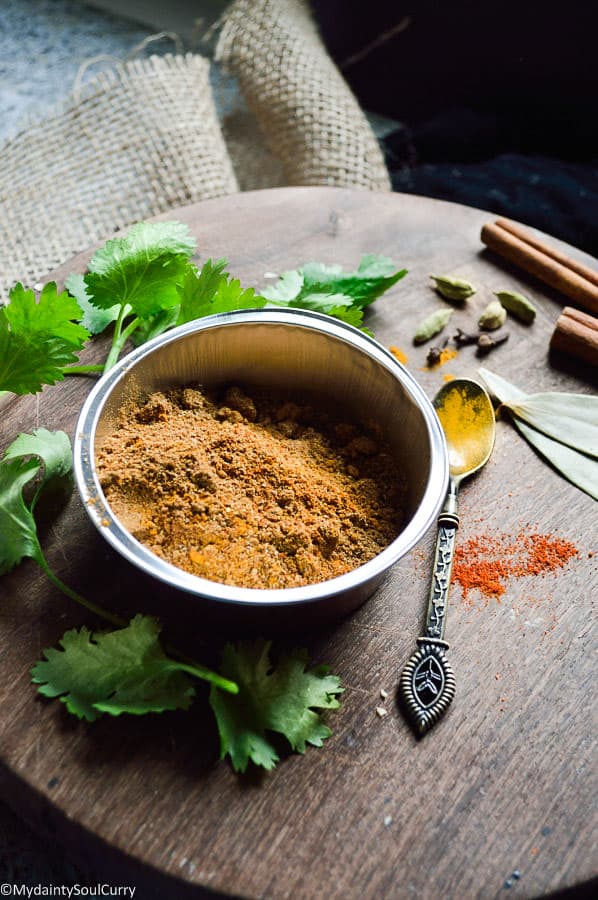 easy Indian curry masala powder