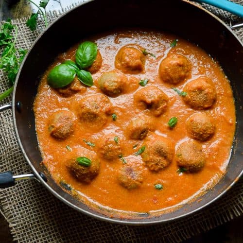 vegan chicken kofta meatball