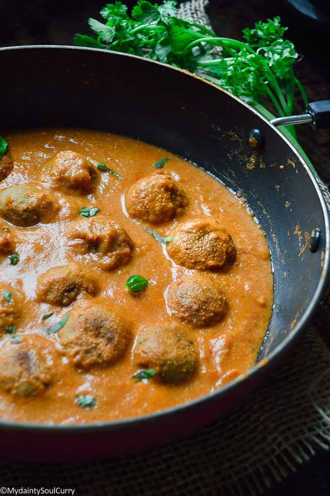 vegan chicken kofta meatball