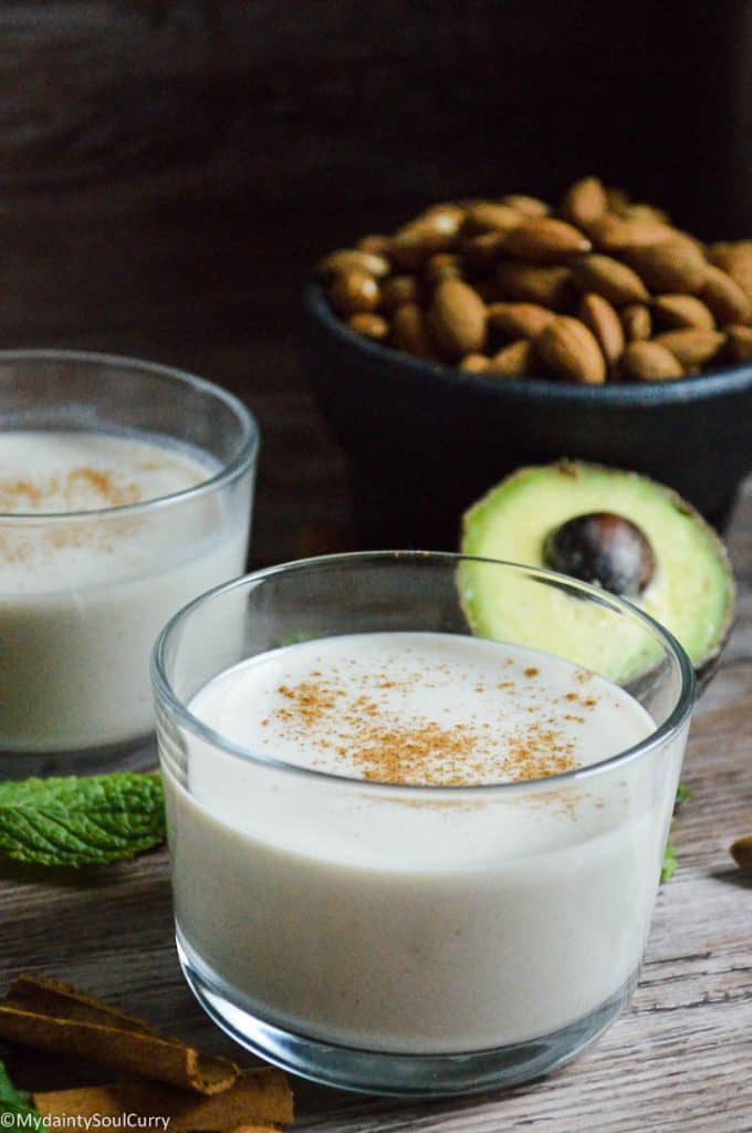 Vegan keto eggnog