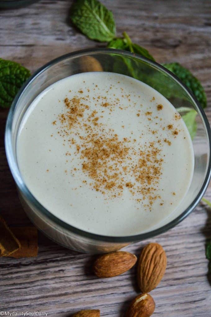 Vegan keto eggnog