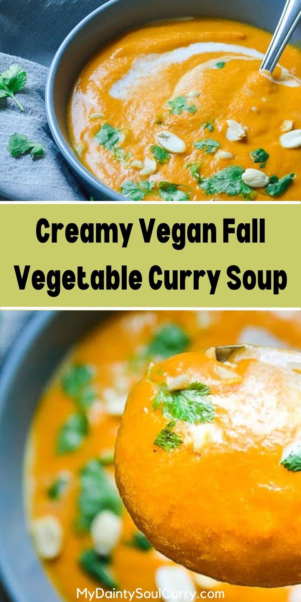 Creamy Vegan Fall Vegetable Curry Soup Recipe