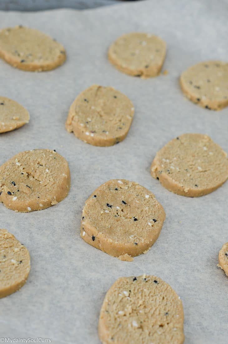 Indian sesame cookies 