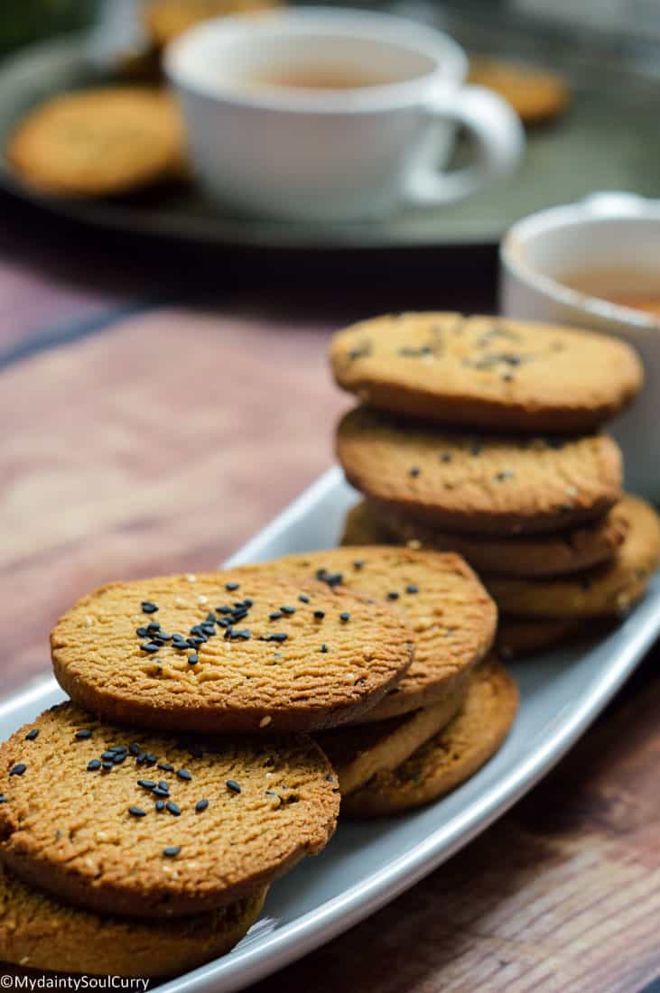 Indian sesame cookies 