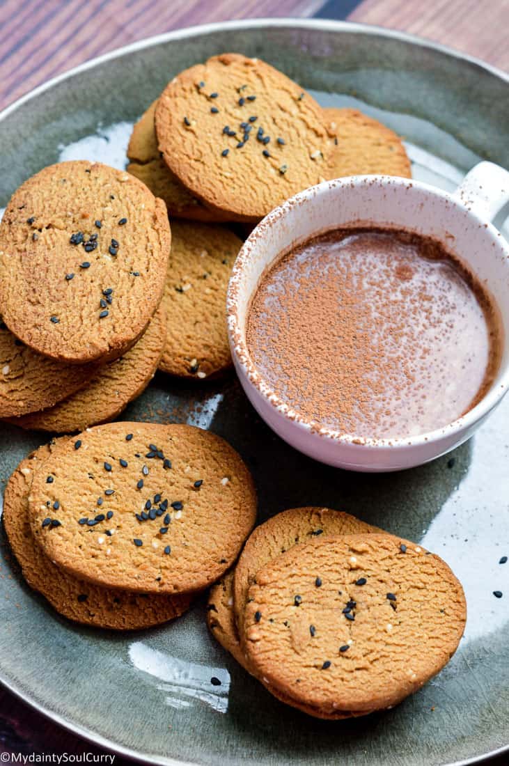 Indian sesame cookies 