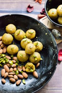 Thandai keto ladoo