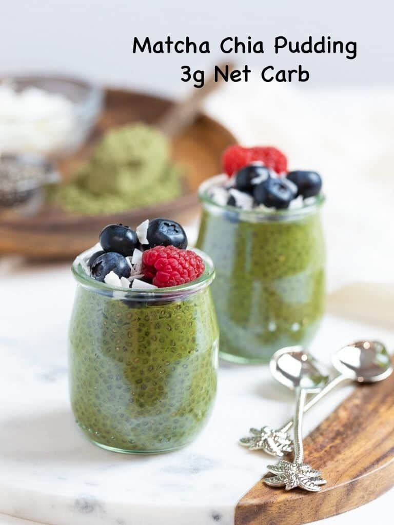 Matcha chia pudding