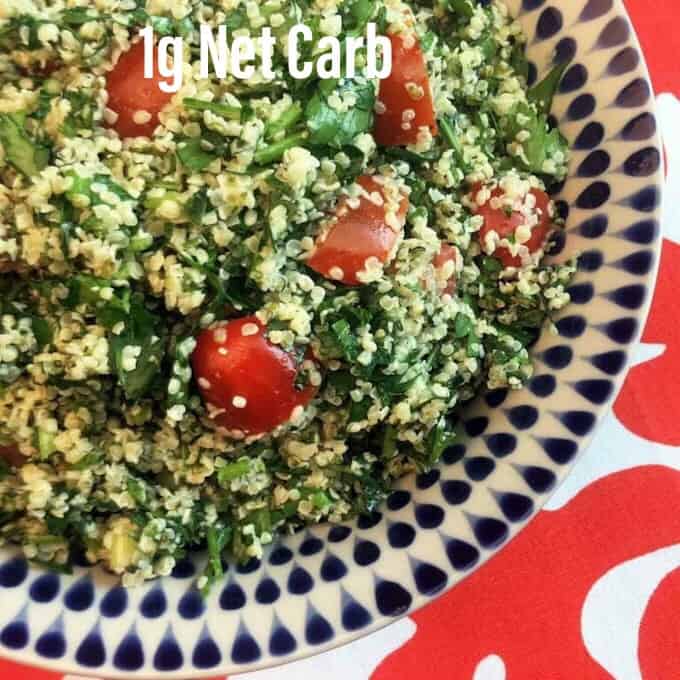 Keto hempseed tabbouleh 